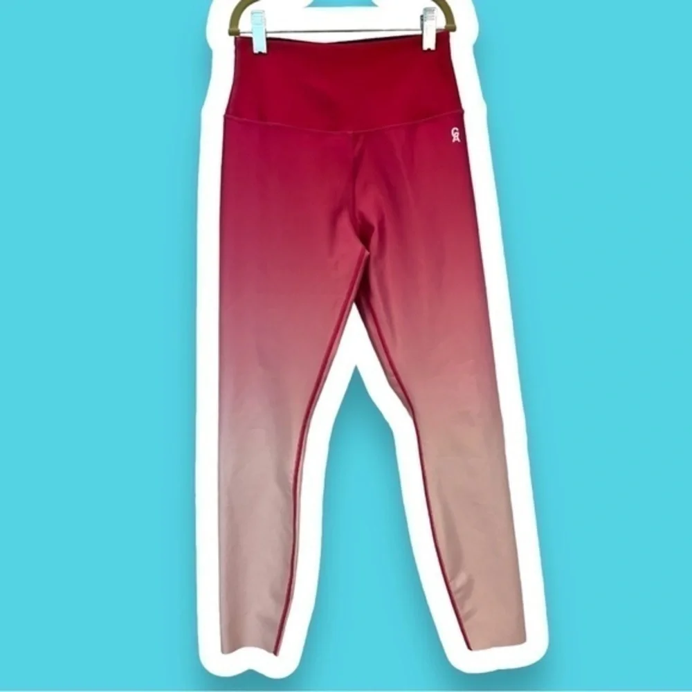 GOOD AMERICAN S Core Strength Pink Ombré leggings Leggings